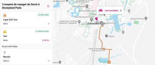 a screenshot of a map of a park at Immodēly & la Magie de Disney in Serris