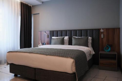 a bedroom with a large bed in a room at No25 Suites Nisantasi in Istanbul