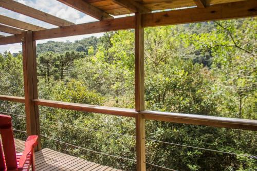 Μπαλκόνι ή βεράντα στο Curucaca Hotel Brasil