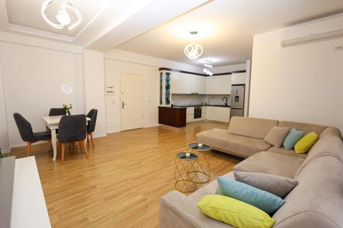 Kuchyň nebo kuchyňský kout v ubytování Romina Apartment