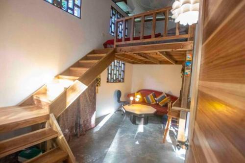 Ruang duduk di Casa Raices