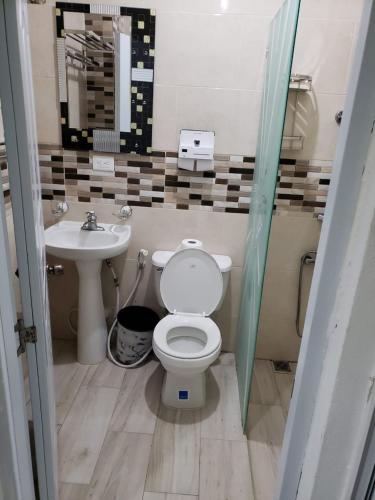 Ванная комната в Cómodo aparta estudio