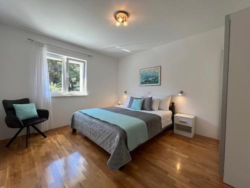 Posteľ alebo postele v izbe v ubytovaní Villa Milina Korcula