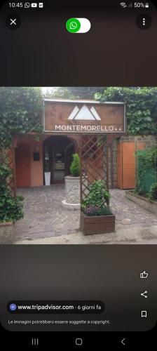 a picture of a sign in front of a building at Monte morello in Castiglione