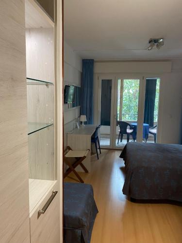 Cama o camas de una habitación en Hotel Meublè Villa Patrizia