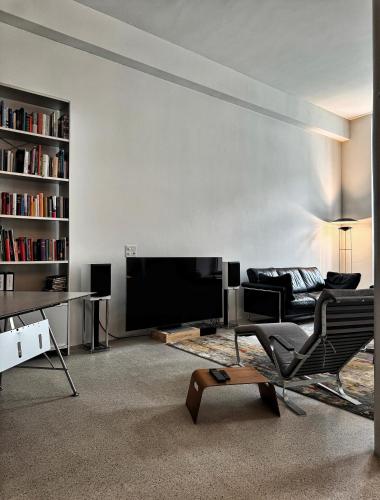 Un lugar para sentarse en Design Loft in ehemaliger Spinnerei