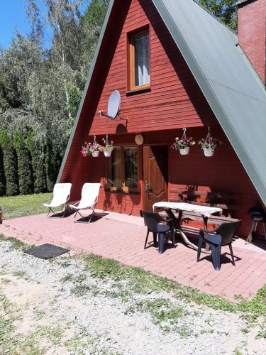 Domki nad potokiem w Baligrodzie