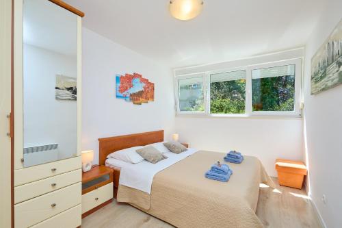 Posteľ alebo postele v izbe v ubytovaní Apartment Promenada- 4pax with Parking