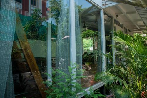 una habitación llena de muchas plantas en ITH Luxury Cottage 'Hibiscus' en Varanasi