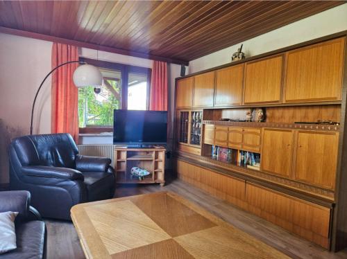 Kuchyň nebo kuchyňský kout v ubytování Fischers Ferienwohnung