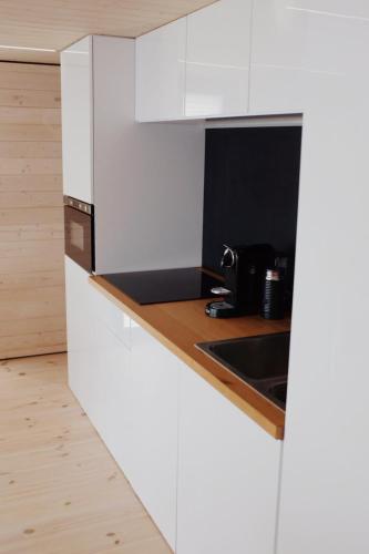 Η κουζίνα ή μικρή κουζίνα στο Waterfront Loft