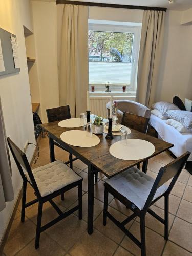Χώρος καθιστικού στο Ferienwohnung Hofliebe in Päpinghausen