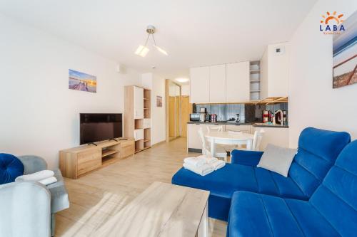 Posezení v ubytování LABA Kołobrzeg Apartamenty Kasprowicza 20AB