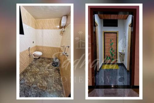 アリバグにあるSadhana Homestayの二枚の写真