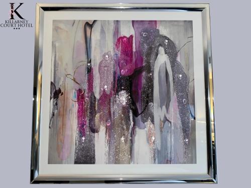a framed picture of a bunch of sequins at Killarney Court Hotel in Killarney