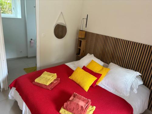 Cama o camas de una habitación en Manoir de Kerat -classé 5 étoiles