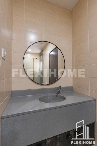a bathroom with a sink and a mirror on the wall at 10am-6pm, SAME DAY CHECK IN AND CHECK OUT, Work From Home, Shaftsbury-Cyberjaya, Comfy Home by Flexihome-MY in Cyberjaya
