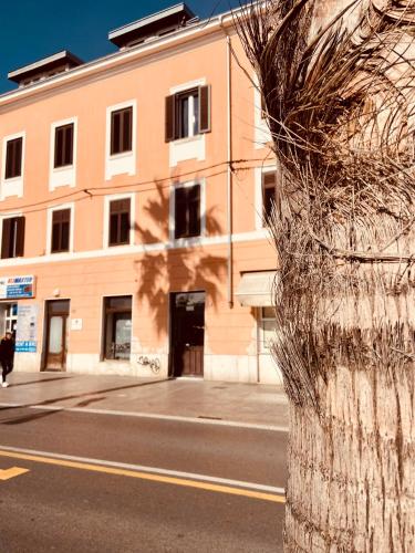 a building on the side of a city street at Apartment #Story in Koper