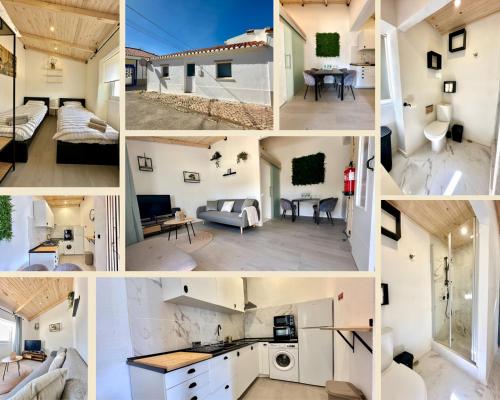un collage de fotos de una casa en Cantinho da Verdade, en Odiáxere