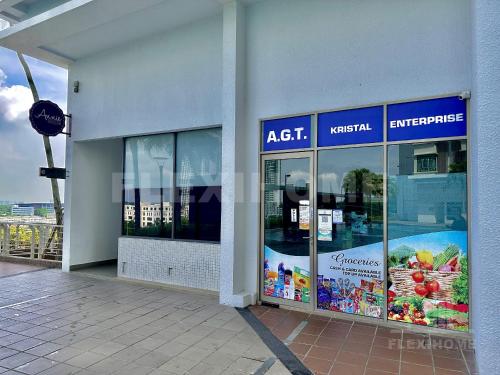 a store front of a shopping center with glass windows at 10am-6pm, SAME DAY CHECK IN AND CHECK OUT, Work From Home, Shaftsbury-Cyberjaya, Comfy Home by Flexihome-MY in Cyberjaya