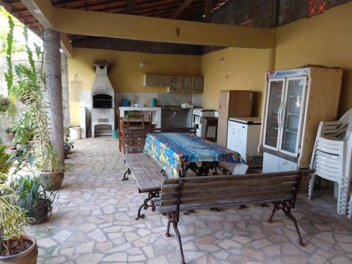 Kawasan patio atau luaran di Residência Brisa mar 2