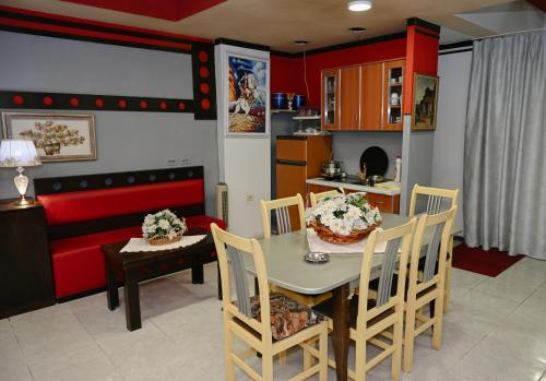 Kuchyň nebo kuchyňský kout v ubytování Hotel Hostel Bonito