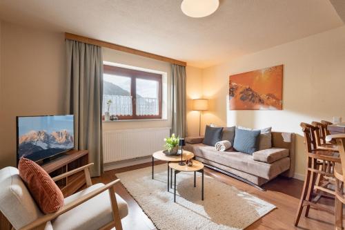 Μια τηλεόραση ή/και κέντρο ψυχαγωγίας στο Bergviewhaus Apartments