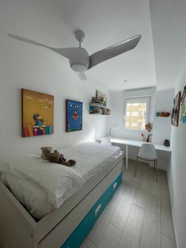 Ένα ή περισσότερα κρεβάτια σε δωμάτιο στο Apartamento en playa Torreón