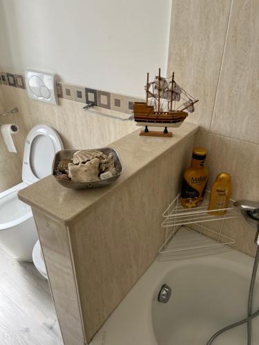 Koupelna v ubytování Aria di Mare