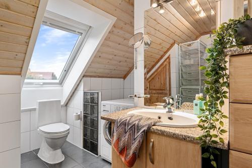 Ett badrum på Leilighet i Nærbø sentrum