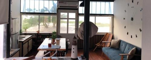 Ruang duduk di Loft del mar