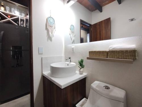 Ένα μπάνιο στο Smart Loft en Zona Marina Vallarta