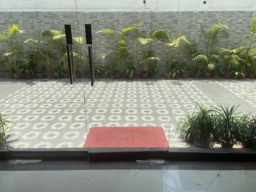 Un jardín fuera de Astoria Hotel
