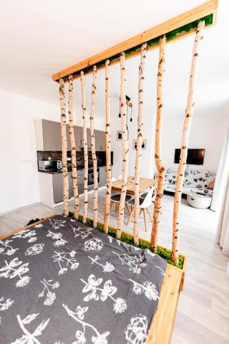 Apartmán v centru Železné Rudy se zahrádkou