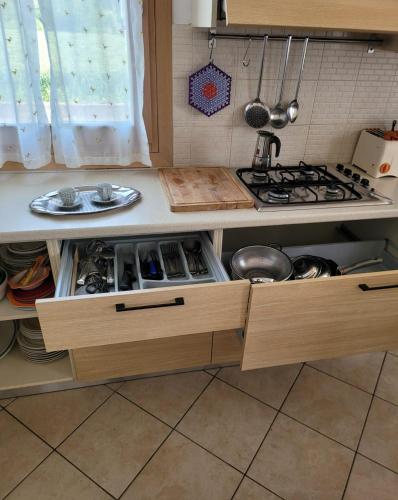 Dapur atau dapur kecil di Casa dei Prati