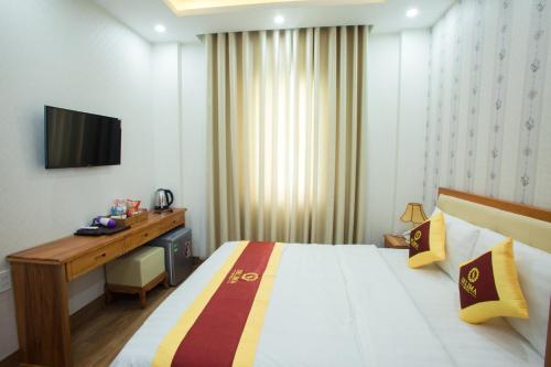 Cama o camas de una habitación en Selima Hotel
