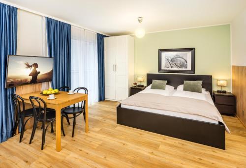 Citadines South Viennaにあるベッド