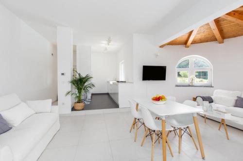 Μια τηλεόραση ή/και κέντρο ψυχαγωγίας στο Villa Aria private Pool near Vrsar