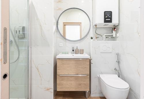 Koupelna v ubytování Beau deux pièces cozy avec terrasse n11