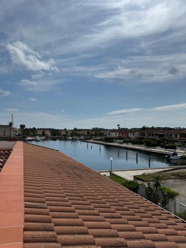 a view of a river from the roof of a building at Endless Summer House in I Casoni