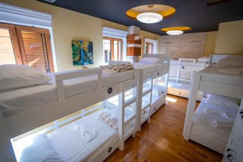 Krevet ili kreveti na sprat u jedinici u okviru objekta Terrace Hostel & Lounge Bar
