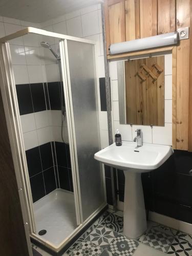 Koupelna v ubytování Duplex cosy LES SAULES