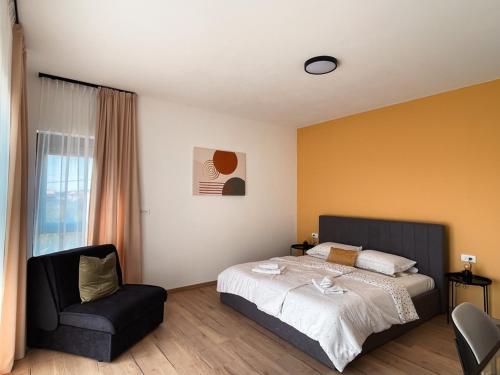 Postel nebo postele na pokoji v ubytování Vila Sunce