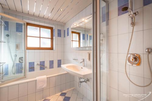 Koupelna v ubytování Appartment Venter Bergwelt