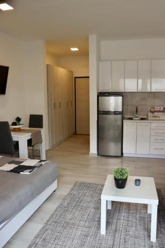 Kuchyň nebo kuchyňský kout v ubytování Jugo Apartment