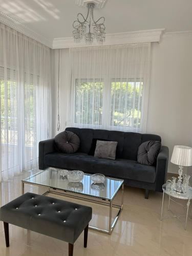 Χώρος καθιστικού στο Villa Hana