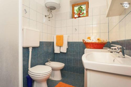 Koupelna v ubytování Apartment Uckar