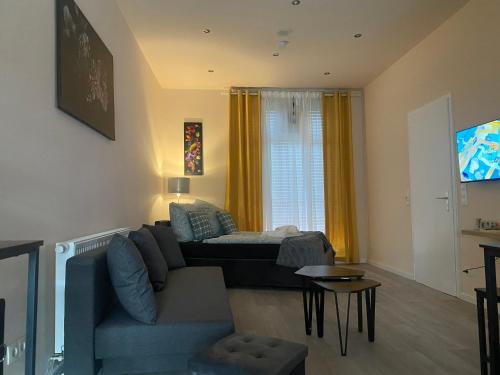 TV a/nebo společenská místnost v ubytování Subway Apartment