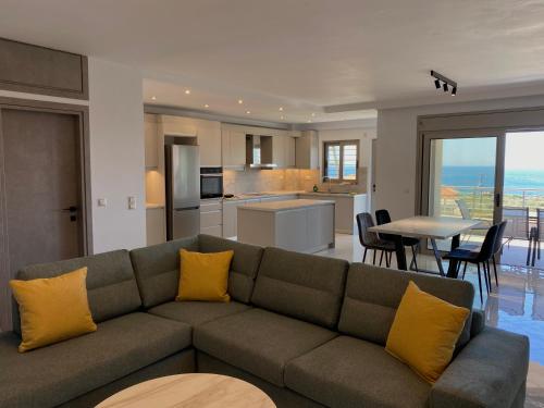 Η κουζίνα ή μικρή κουζίνα στο Infinito Blu Blu apartment