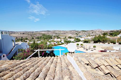 a view from the roof of a house at Palomita - cosy bungalow with stunning views in Moraira in Rada de Moraira
